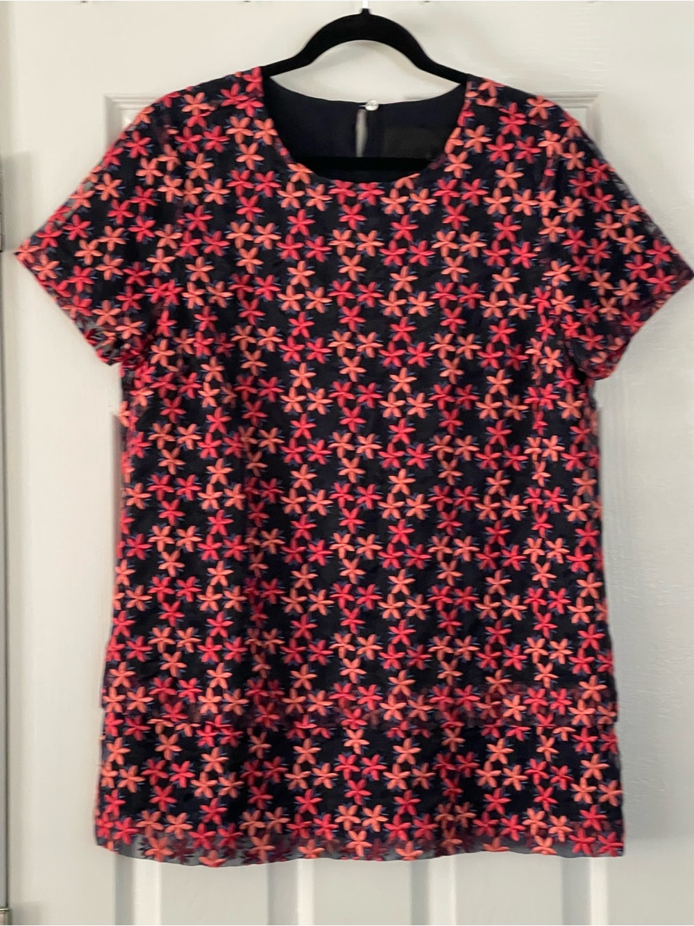 J. Crew Blue Garment with beautiful embroidery